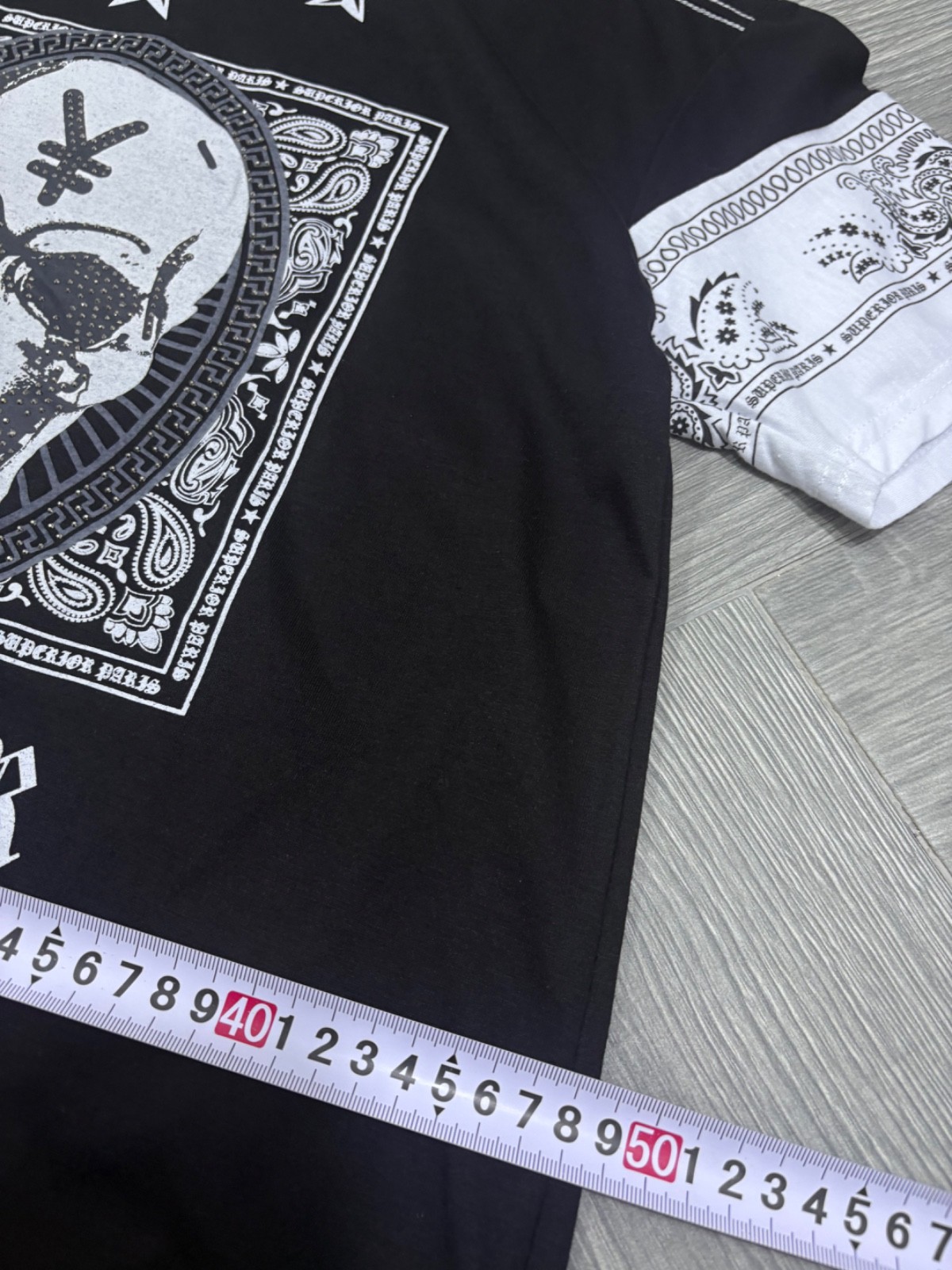 Bordo Cromato 24 t-shirt features a bold skull graphic tee | medium