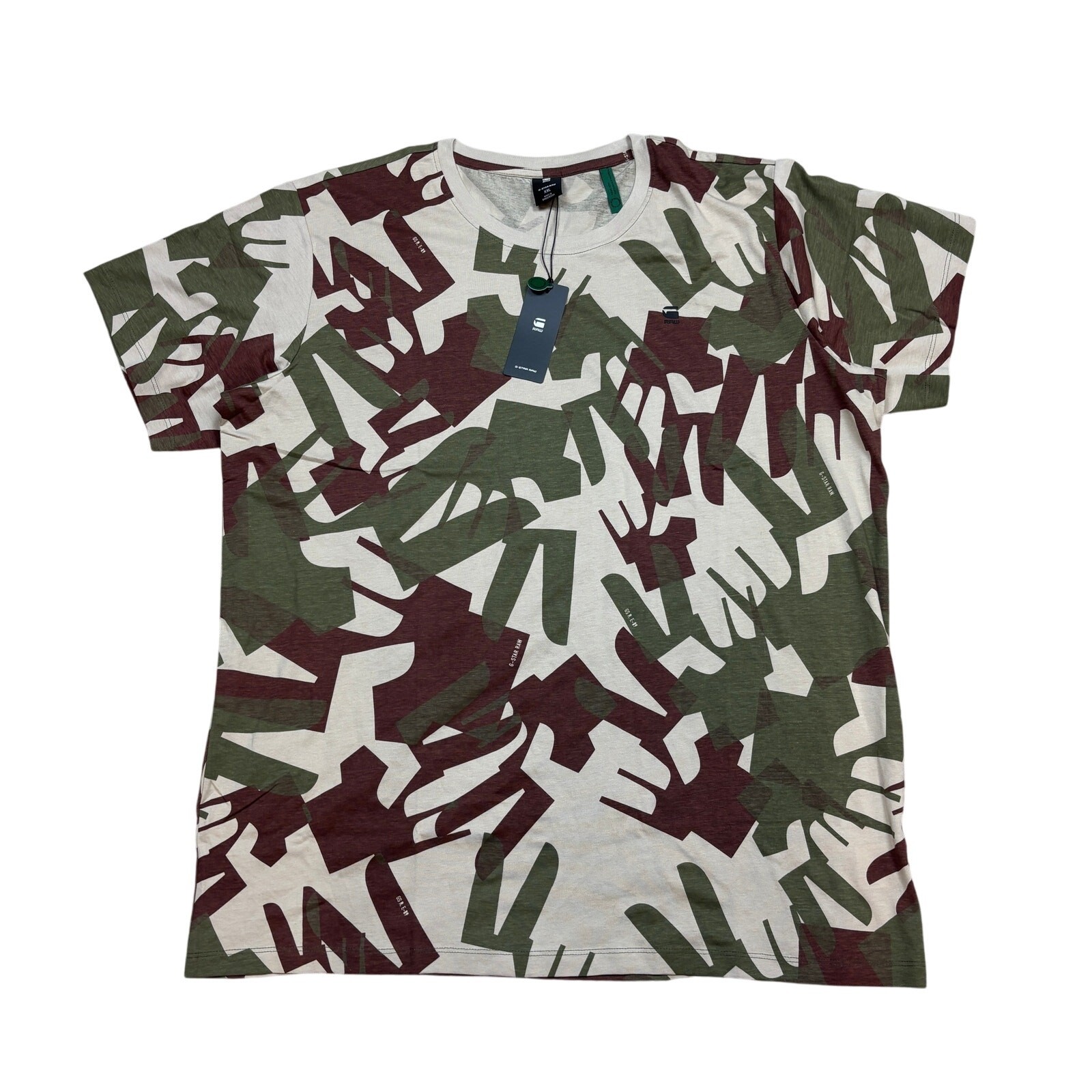 NWT G Star Raw Camo AO R T Short Sleeve T Shirt Compact Jersey Men’s 2XL
