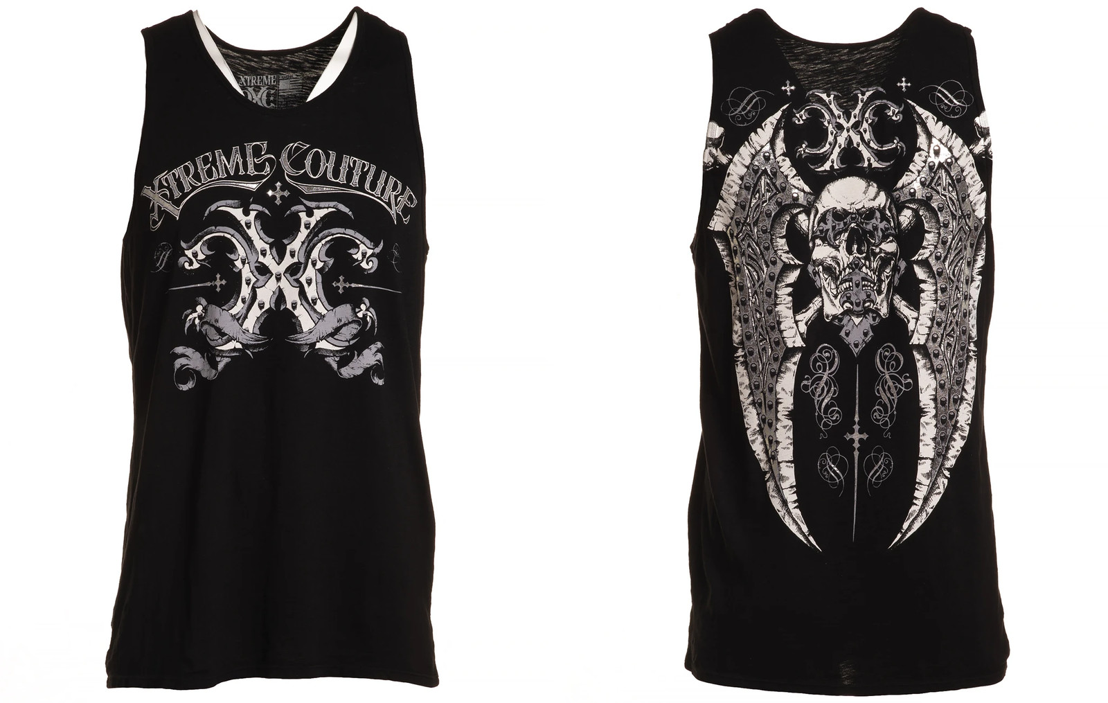 Xtreme Couture Affliction Men’s Tank T-Shirt TYPHOON Black Wings Biker S-5XL