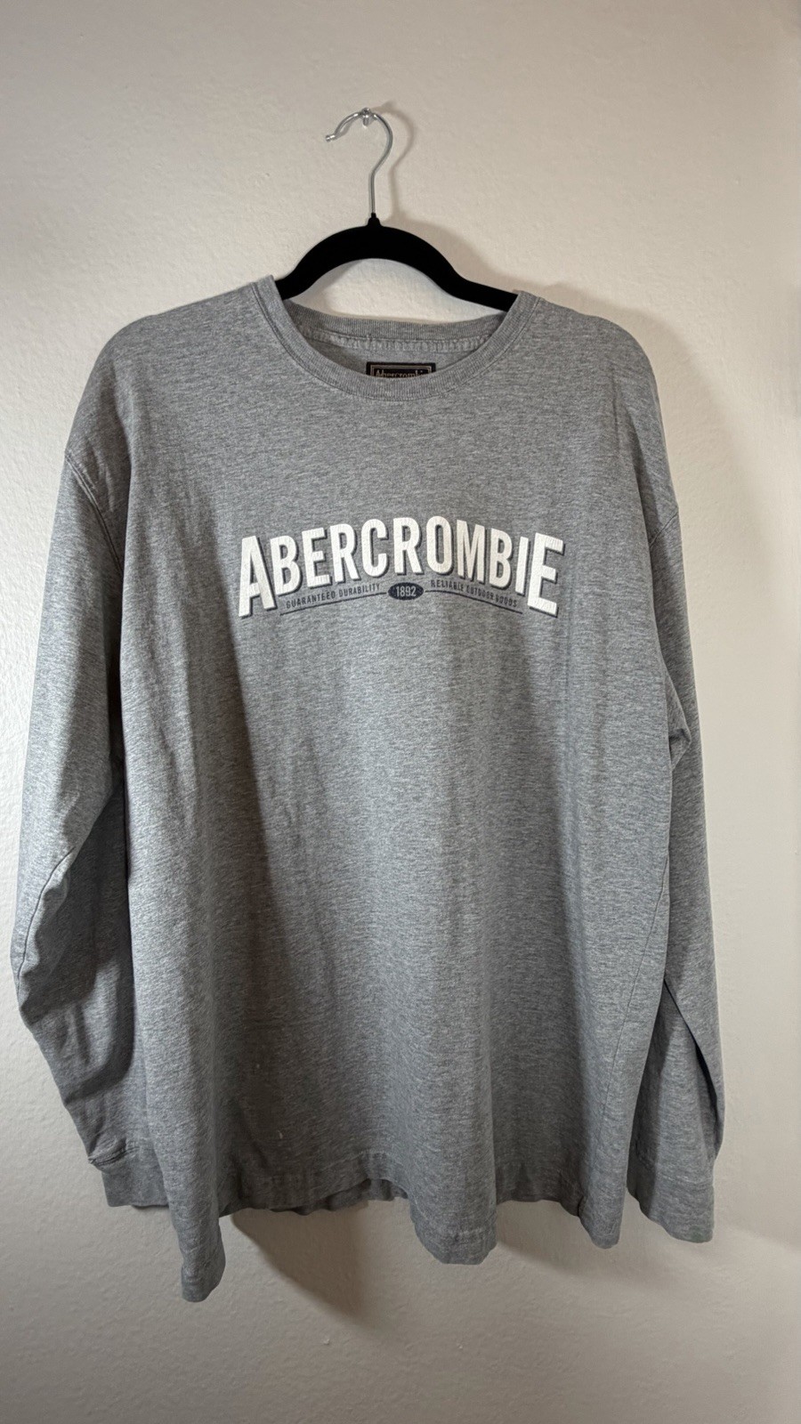 Abercrombie & Fitch Mens Large Long Sleeve T Shirt Y2K Vintage
