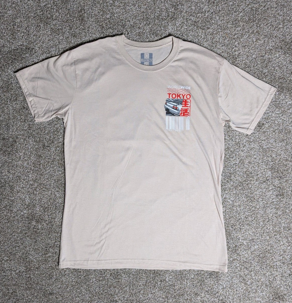 Men’s Tokyo Nissan Skyline JDM Graphic Print T-Shirt Size LARGE | Casual Fashion