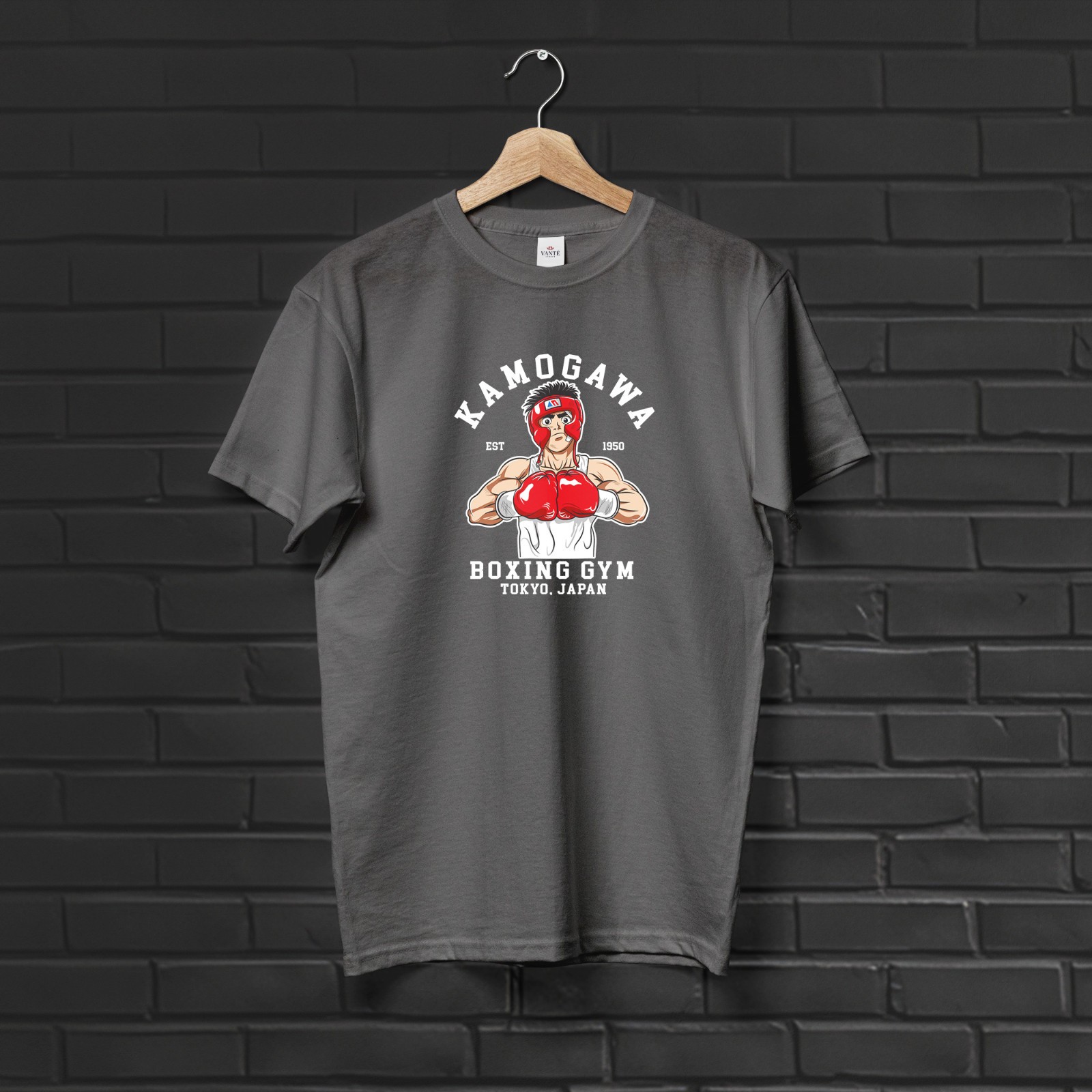 Makunouchi Kamogawa Boxing Gym Graphic Anime T-Shirt Men Unisex Cotton Tee