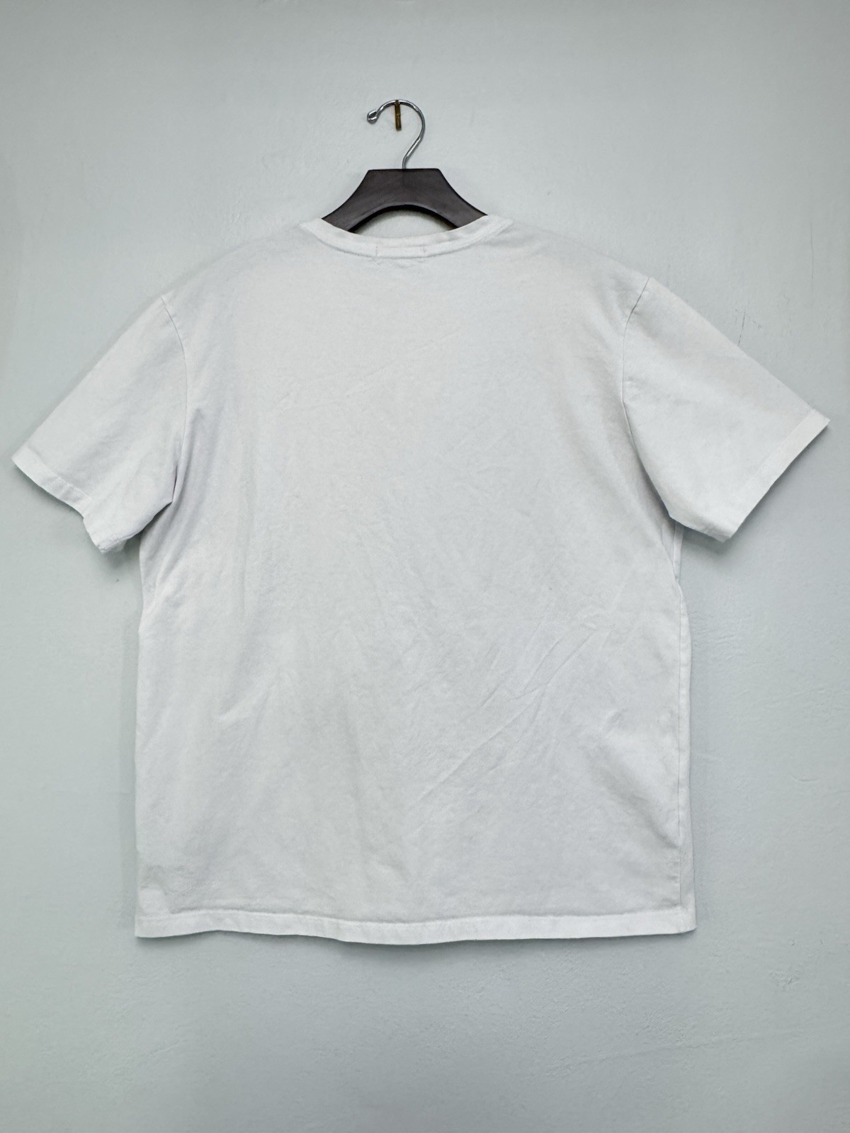 Balenciaga White T-Shirt 3D Logo Glitter Rhinestone Embellished Mens Size XL