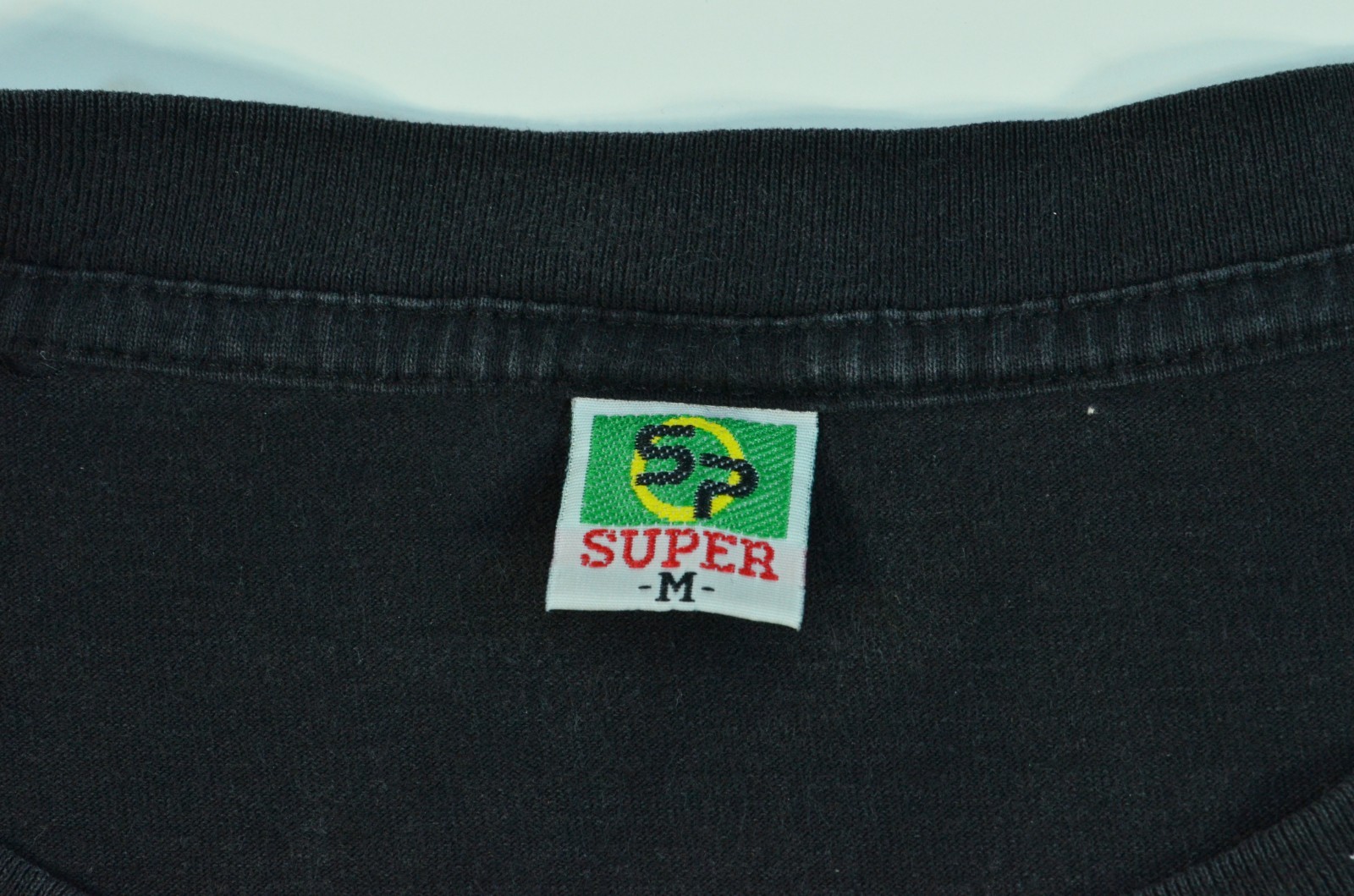 Vintage Thai Thailand Elephant Double Sided 90’s Medium Black Shirt “Beaded Art”