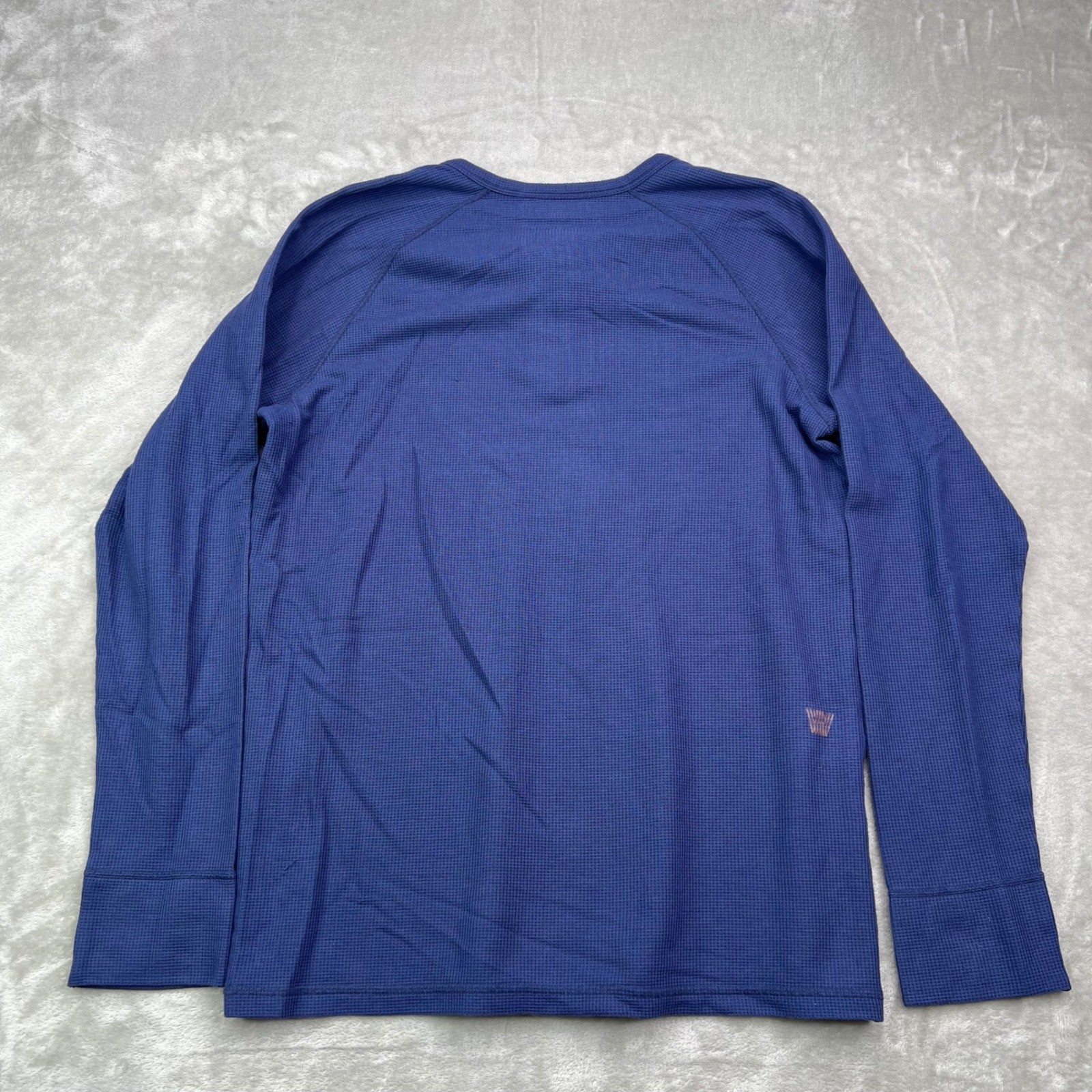 Mack Weldon Waffle Knit Henley Mens Medium Wool Blend Long Sleeve Thermal 2 Pack