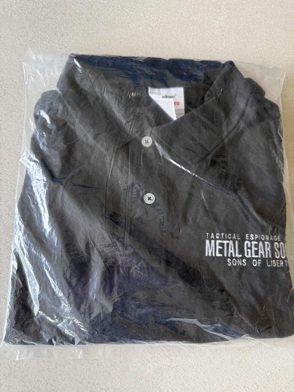 Extremely Rare Metal Gear Solid 2 Promotional Employee Polo Shirt 2001