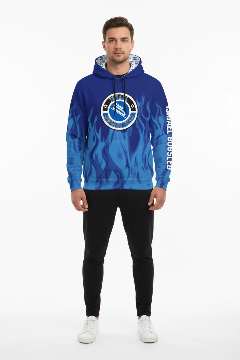 Israel Bobsled Shul Runnings Performance Hoodie