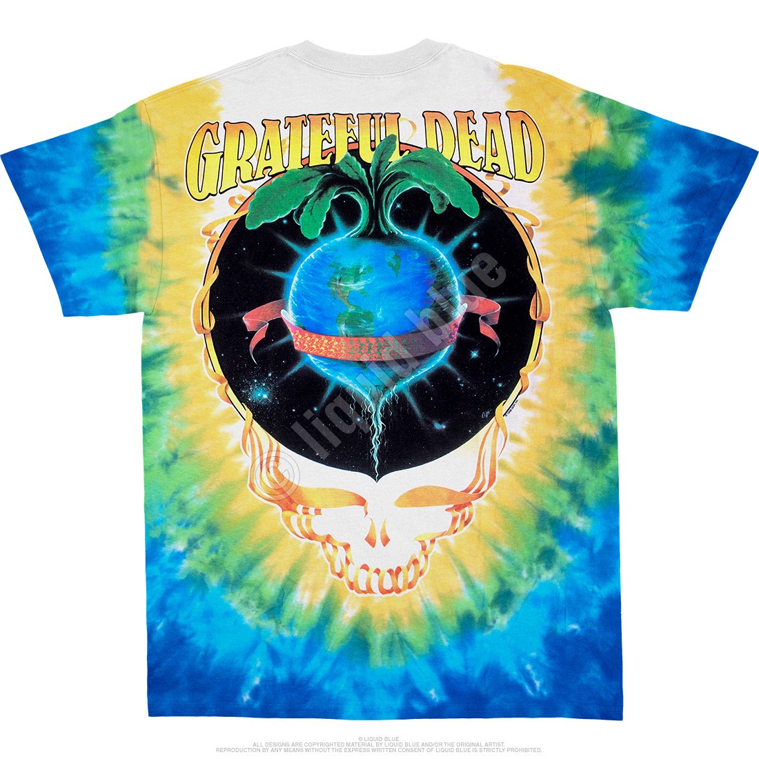 [Limited Edition] Vintage Grateful Dead Let It Grow Tie-Dye T-Shirt Liquid Blue