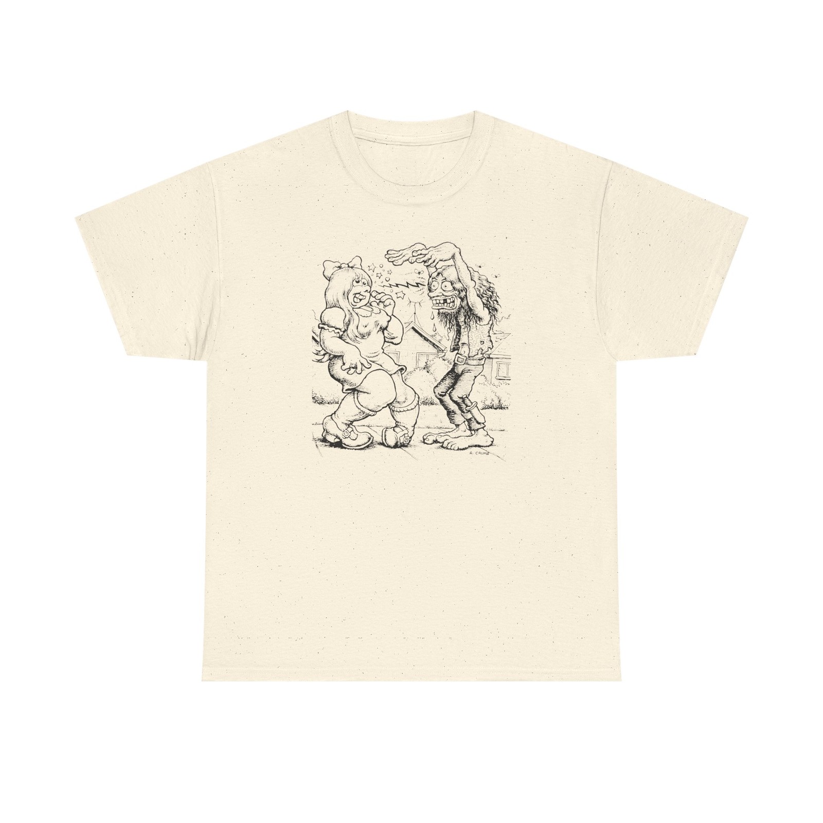 Vintage Weirdo Hippie Robert Crumb T-Shirt, Unisex Tee, Heavy Cotton Shirt,