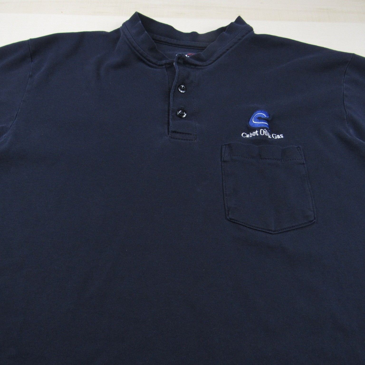 Bulwark Shirt Mens Large Blue Henley FR Fire Resistant Pocket Cat 2 Workwear