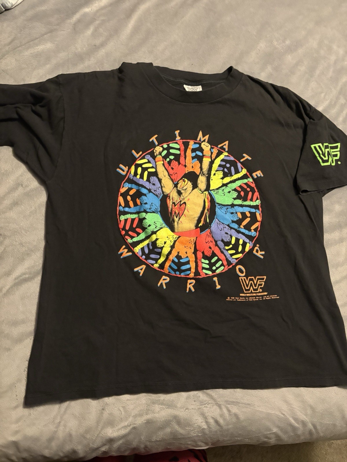 1990 Rare VINTAGE WWF ULTIMATE WARRIOR WRESTLING SHIRT XL WWE Wrestling