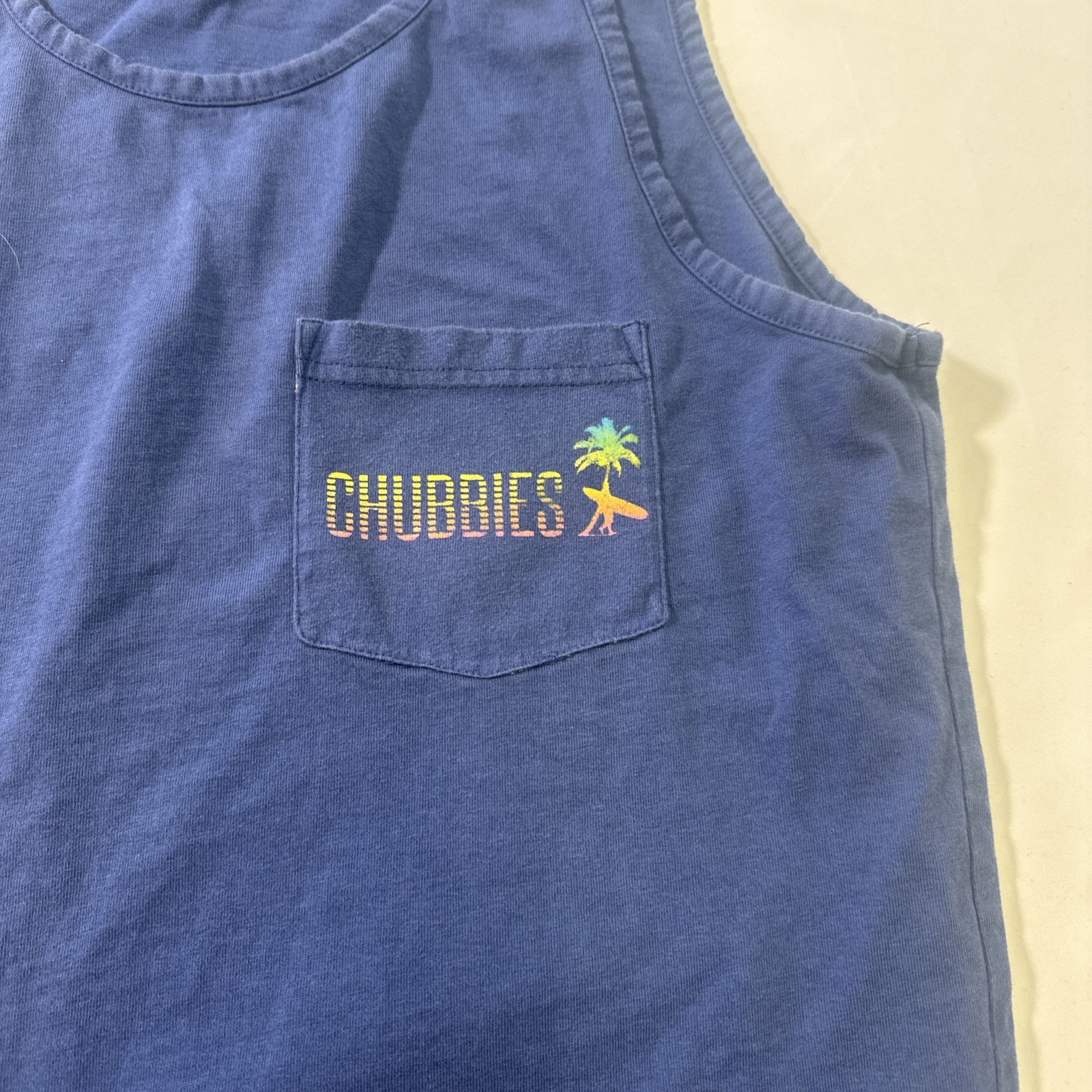 Chubbies Small Blue Tank Top Sleveless
