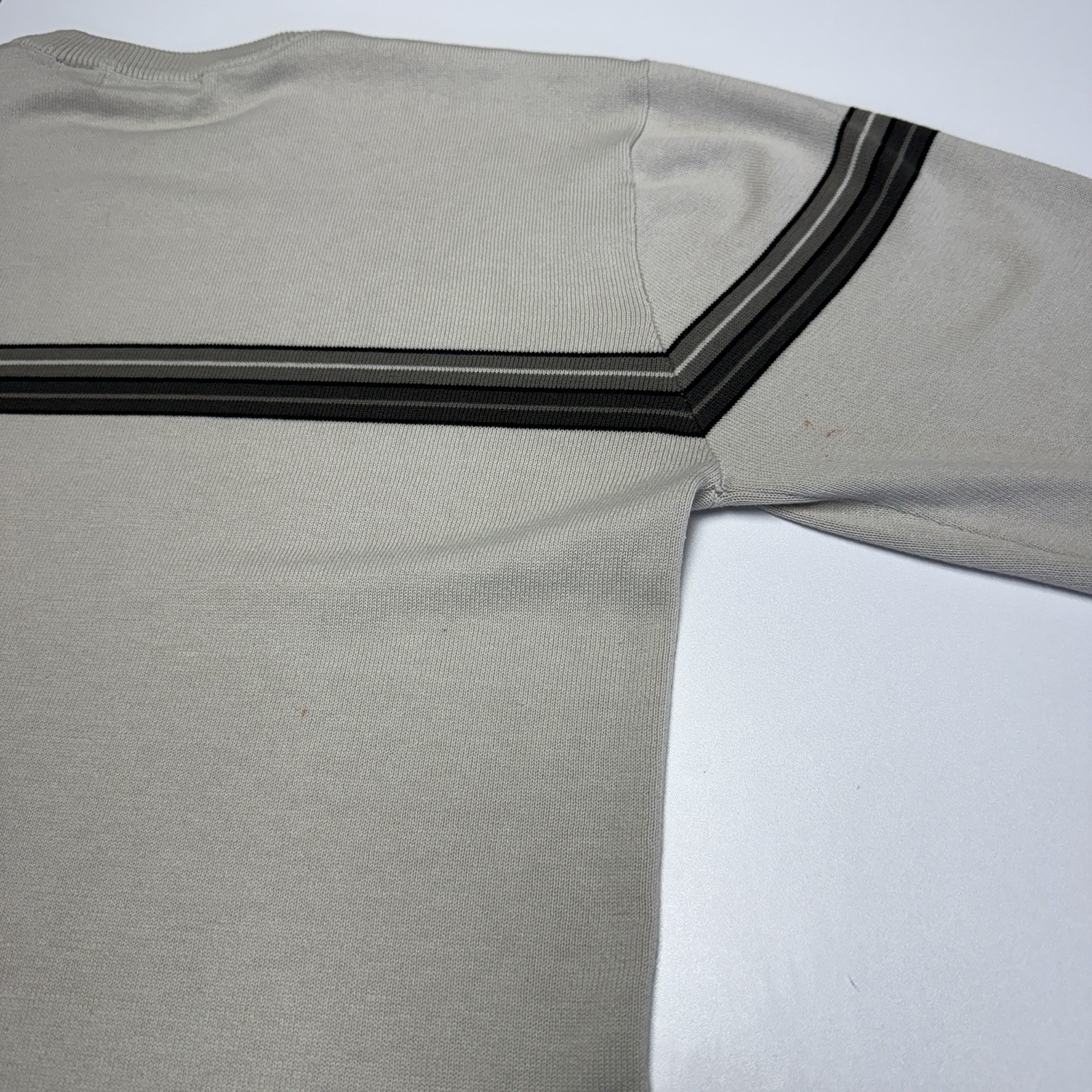 Vintage Skate Knit T Shirt Mens M Striped Long Sleeve Y2K Grunge Skateboarding