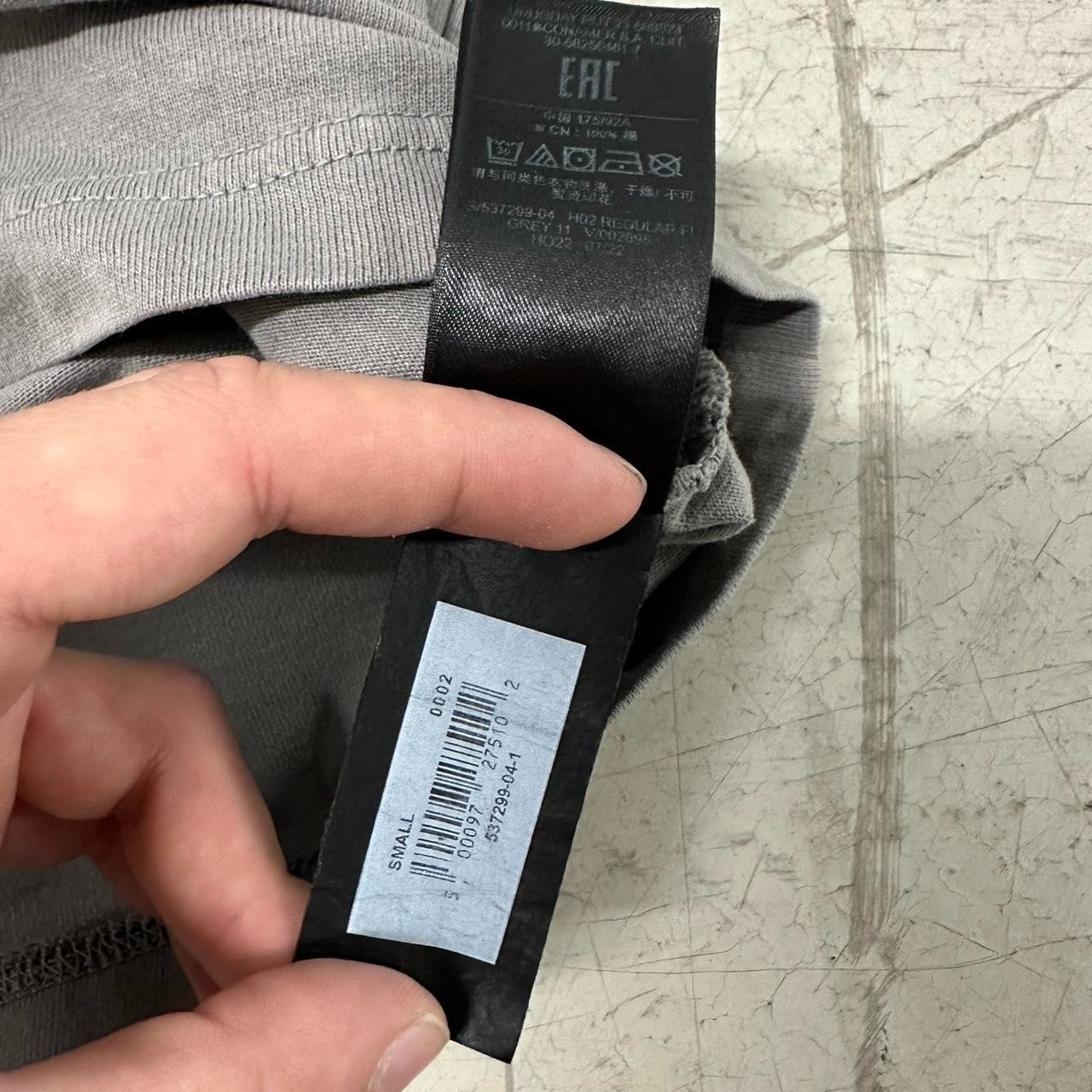 Yeezy x GAP UNRELEASED Premium Boxy Blank Dark Grey T-Shirt