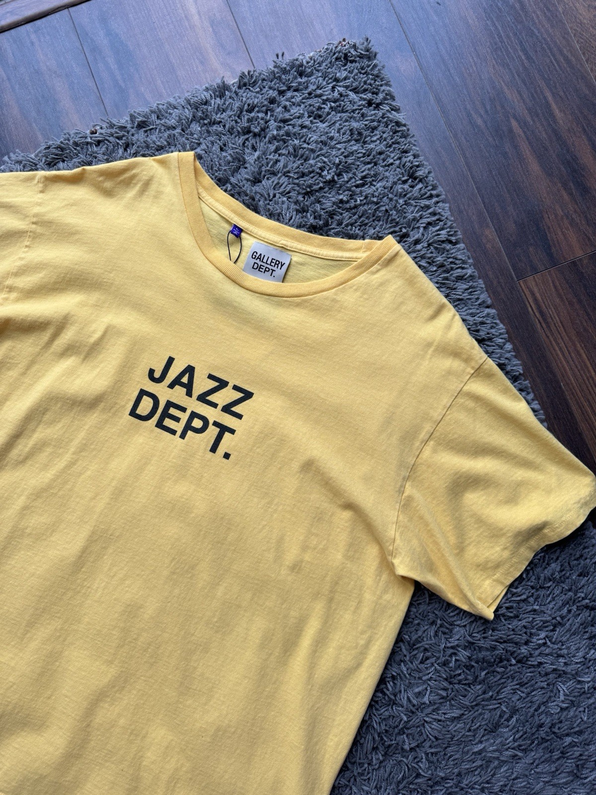 Gallery Dept Jazzy Tee | Yellow Gold | Size Large L | Department Logo Jazz