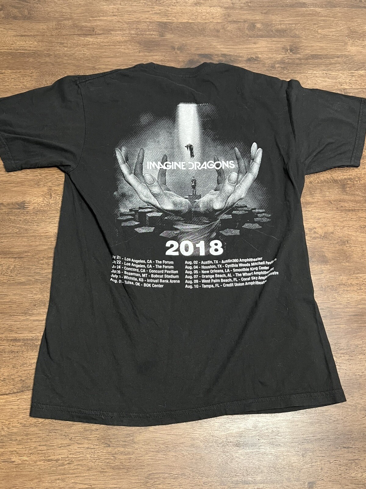 Imagine Dragons Evolve World Tour 2018 Concert Band T Shirt Medium Black M L