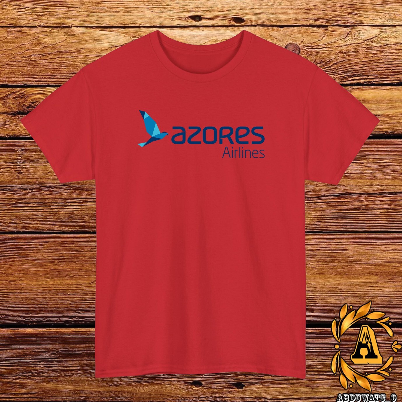 New Azores Airlines Logo T-Shirt Black/Grey/White/Navy/Red/Light Blue