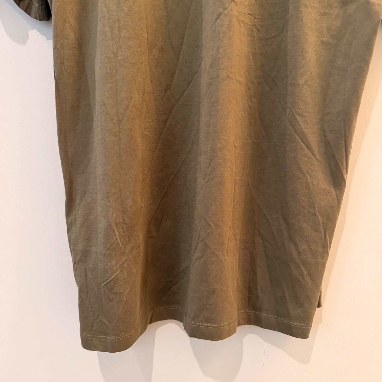 Quince Tee Set 100% Pima Cotton Luxe Touch Long Sleeve Lot of 2 Olive Navy NWOT