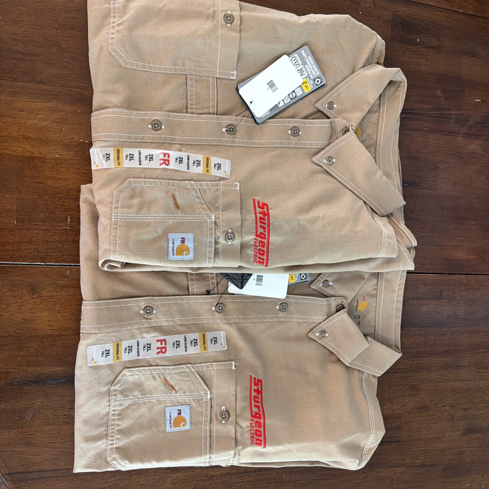 Carhartt Force FR Cat 2 Long Sleeve Shirt Button Up. Mens 2XL- Tall. New- tags