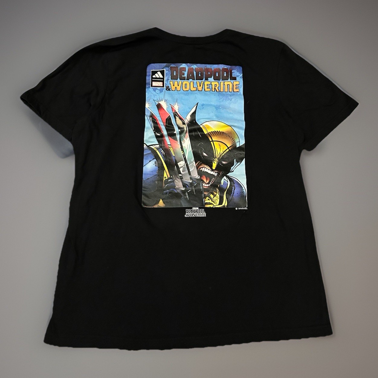 Adidas x Deadpool & Wolverine Movie Promo Tee Double Sided T Shirt Men’s Large