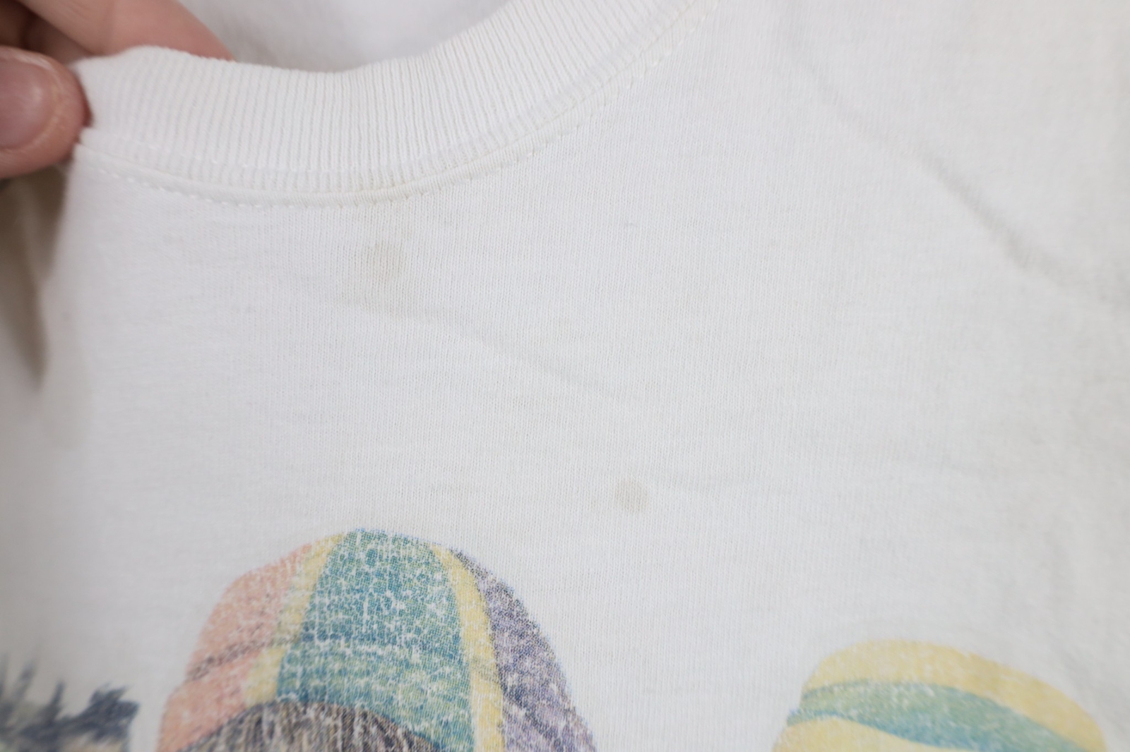 Vintage 90s Streetwear Mens XL Distressed We Be Jammin Dogs Puppy T-Shirt White