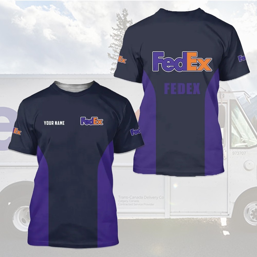 Personalized FedEx Shirt Classic All Over Frinted Full Size S_5XL, FedEx Gift