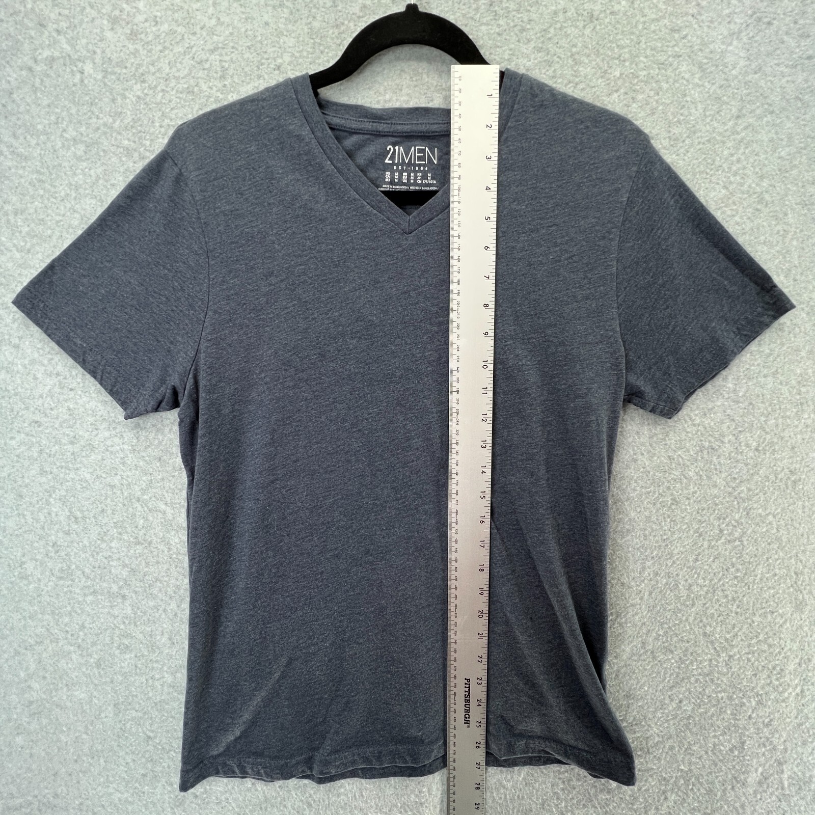Lot of 6 Forever 21 Men & Old Navy Short Sleeve Shirts Size Medium Blue Red Gray