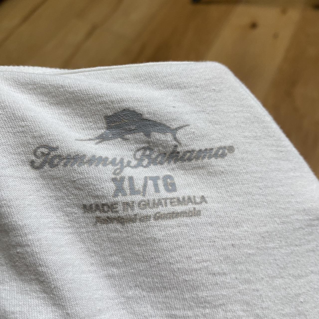 Tommy Bahama “Bromingos” White T-Shirt Mens Preppy Size Xl See Description