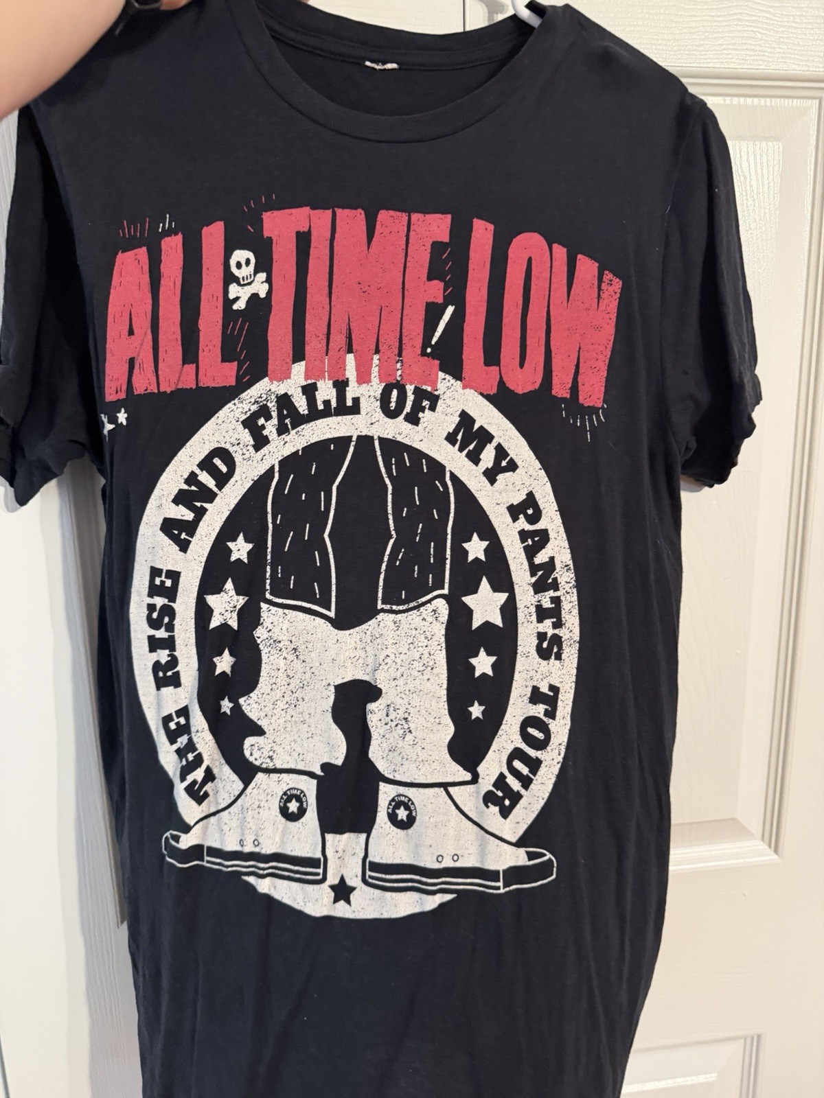 All Time Low “Rise and Fall of My Pants Tour” Graphic Tee Black Men’s M. No tag