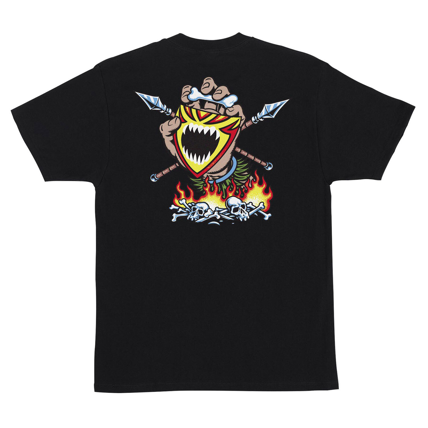 Santa Cruz Skateboards Shirt Salba Screaming Witch Doctor Black