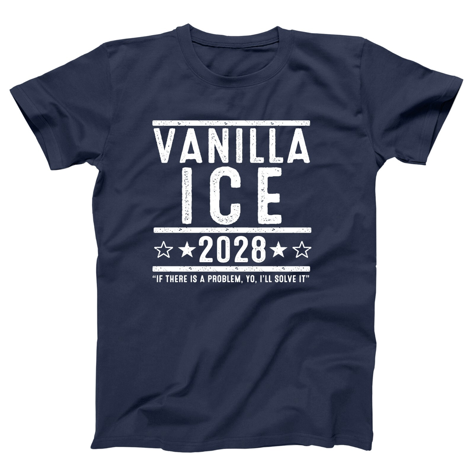 Vanilla Ice 2028 Election – funny comedy rapper hip hop Xs-5x Unisex Soft Tshirt