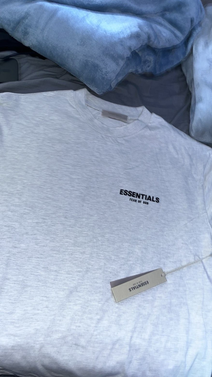 Essentials Fear of God ESSENTIALS Logo Tee Men’s L Gray Crew Short Sleeve
