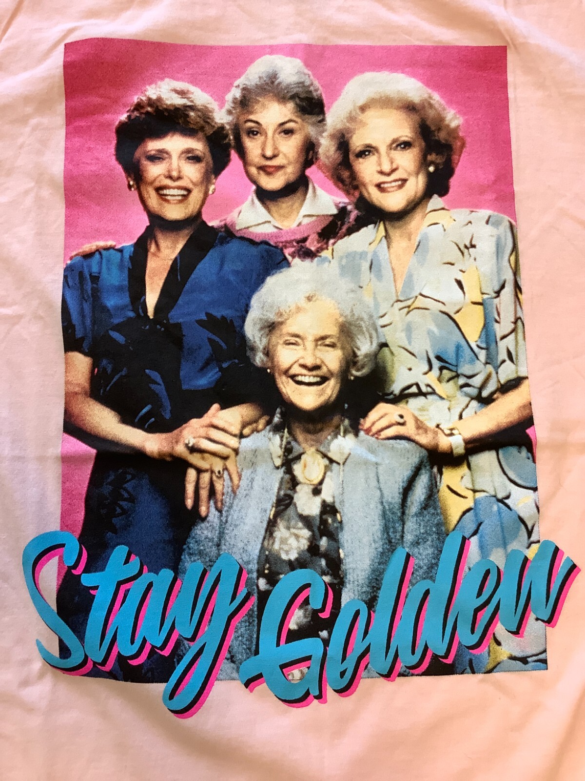 Golden Girls Shirt, Stay Golden, Pink, Short Sleeve Tee, Pick Size S,M,L,XL,2XL