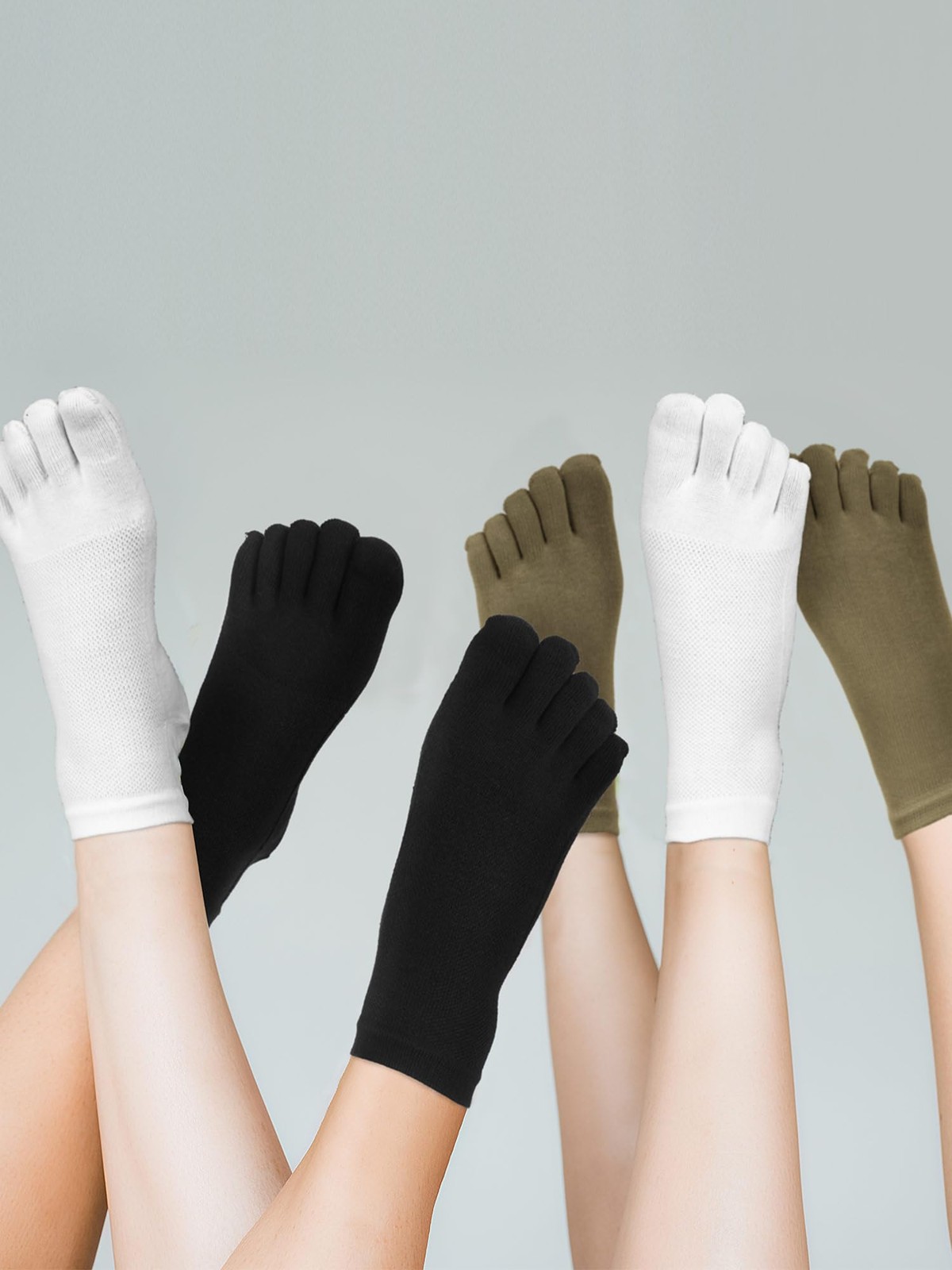 6/12 Pairs Women Toe Socks Cotton Ankle Low Cut Five Toe Sock for Women Men A…