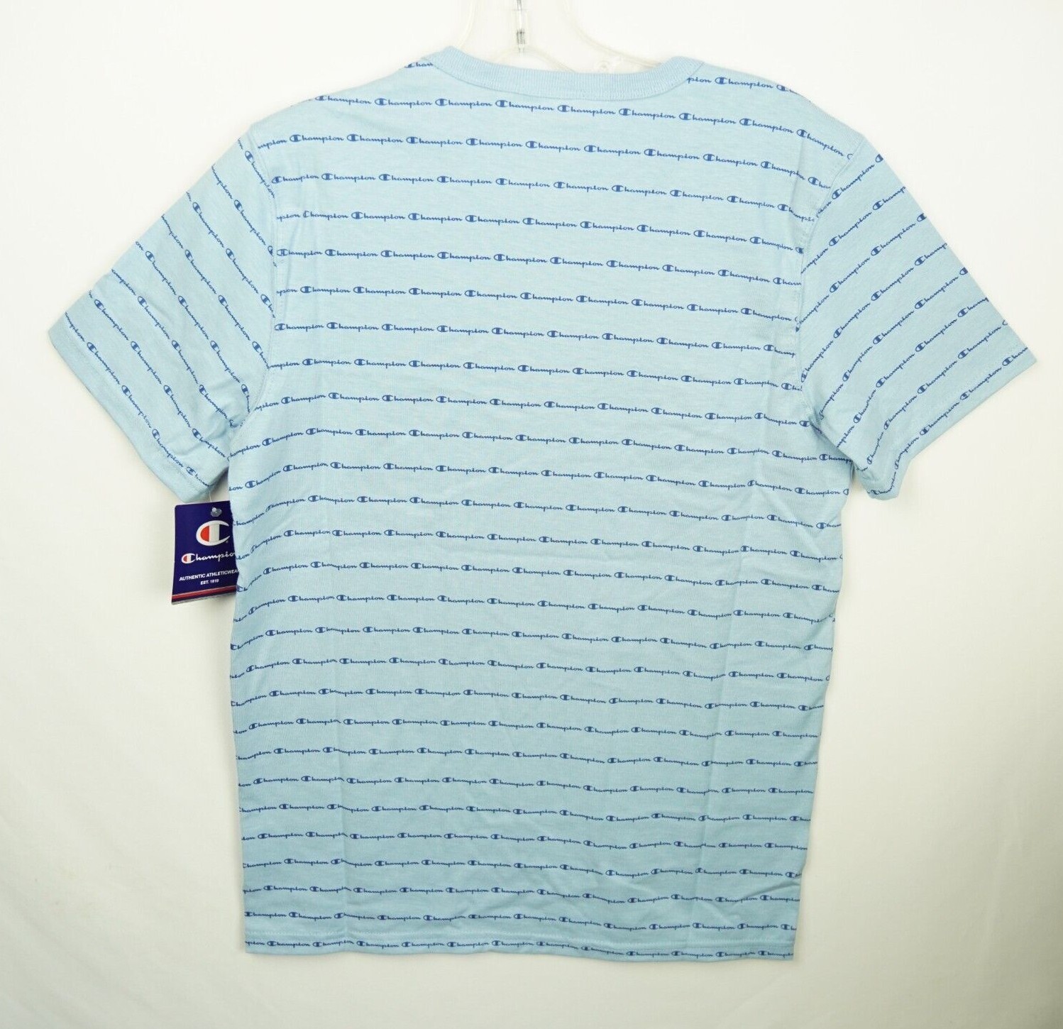Champion Men’s Blue Sportstyle Logo Cotton T-Shirt