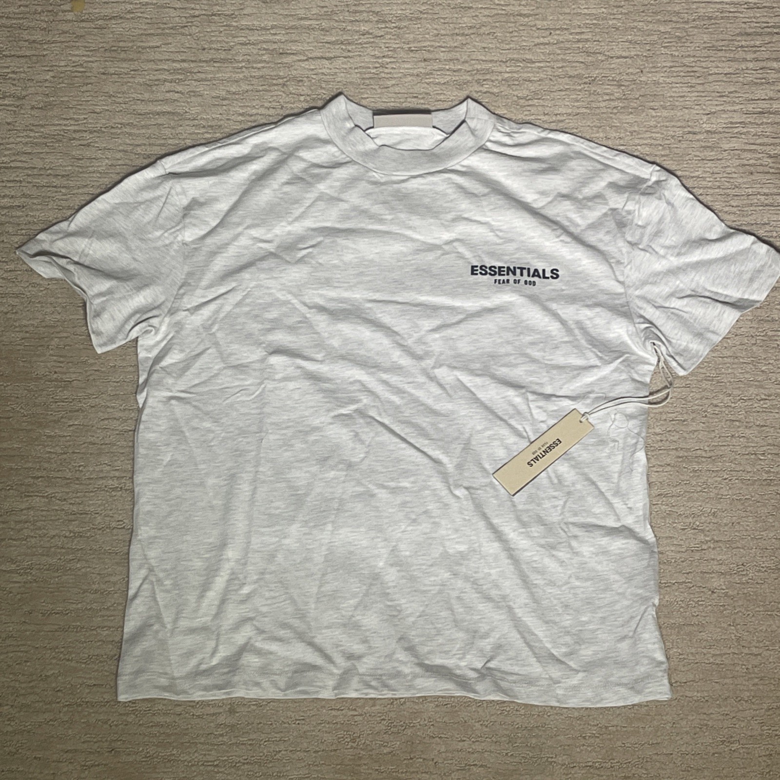 Fear Of God Essentials Light Oatmeal Tee Brand New Size M