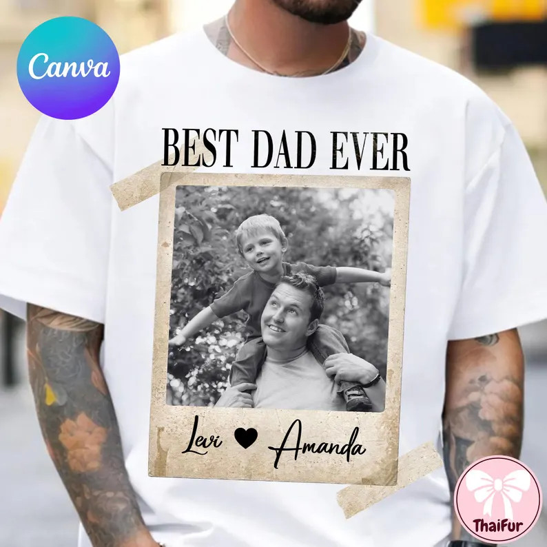 Custom Photo Dad Gidan Tee