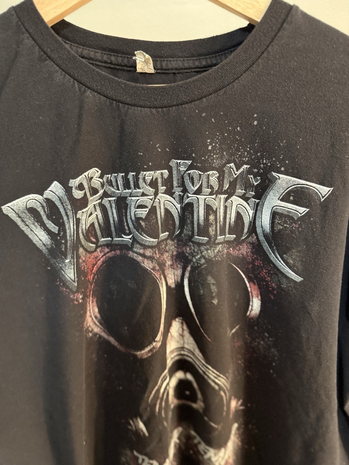 Bullet For My Valentine Temper Temper Band Tee AAA 2XL Black Graphic Shirt Y2K
