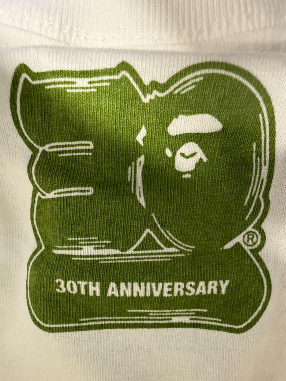 A Bathing Ape BAPE 30th Anniversary Tee WHITE Size XL New w/tags in box