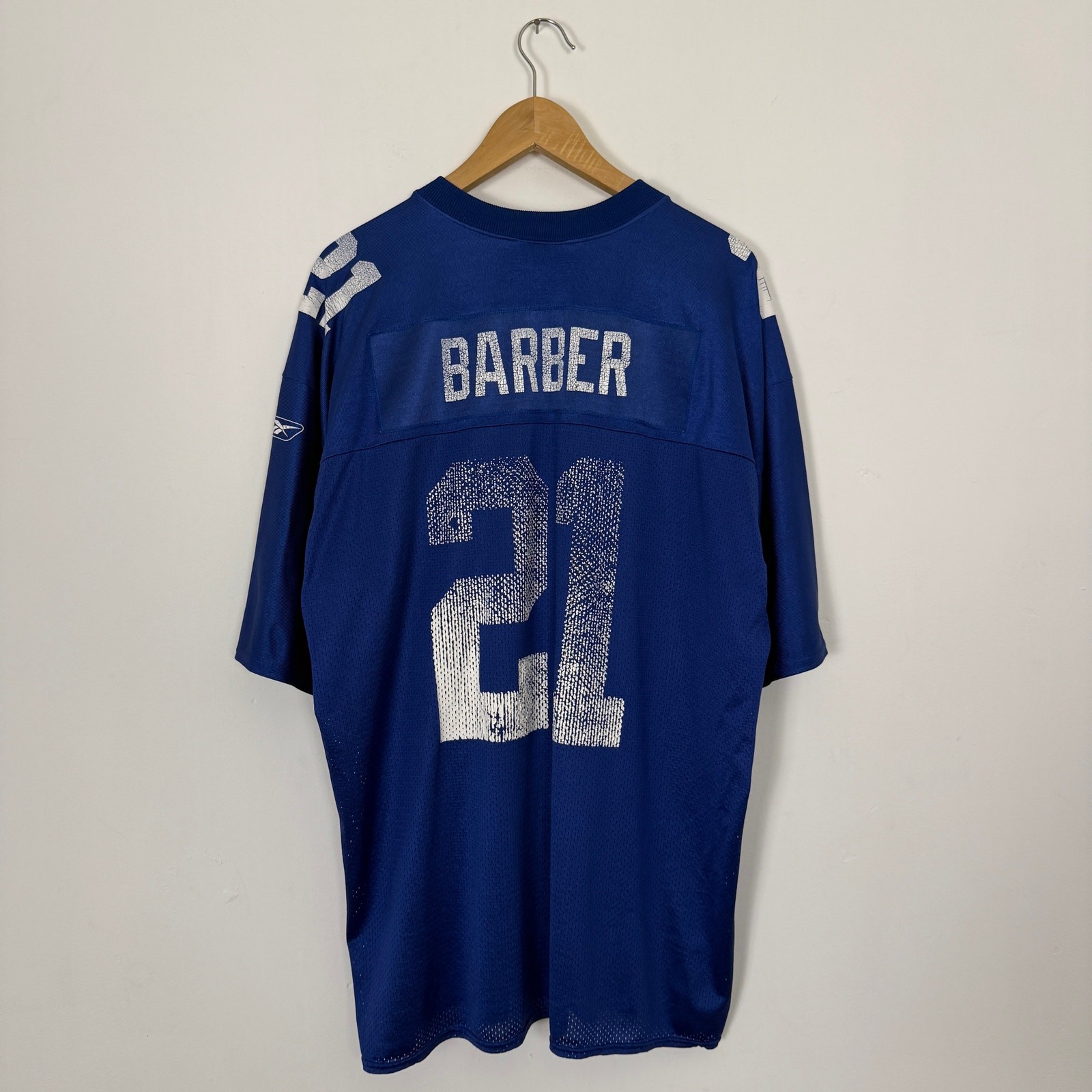 Vintage Y2K New York Giants NYC Tiki Barber NFL Football Sports Jersey XXL Blue