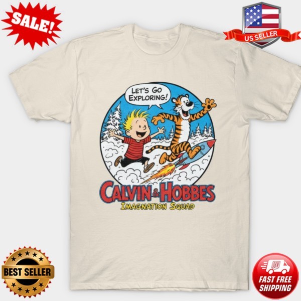 Calvin and Hobbes Imagination Squad Retro T-Shirt S-5XL