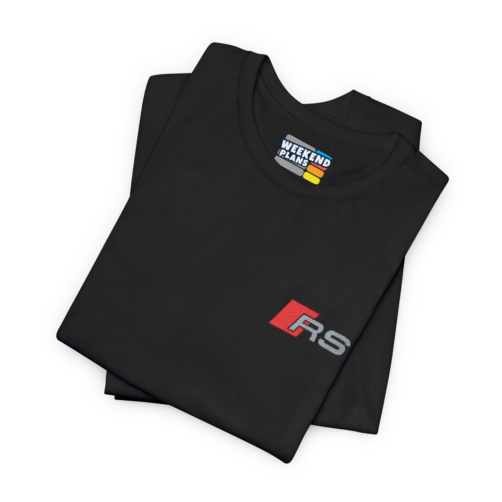 Embroidered RS Badge / Logo Shirt : Red + Silver – RS2 RS3 RS4 RS5 RS6 RS7 Q8 TT