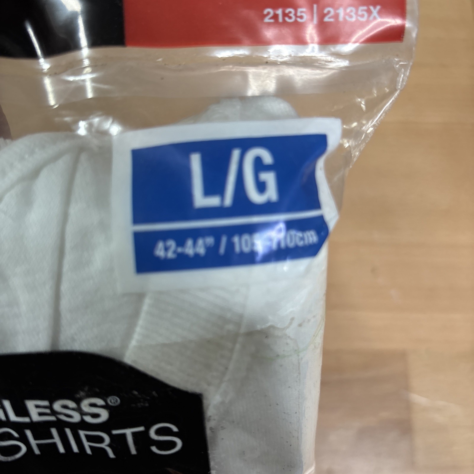 Hanes Men’s 3 Pack Tagless Comfort Soft Crew Neck Undershirt, White, L/G