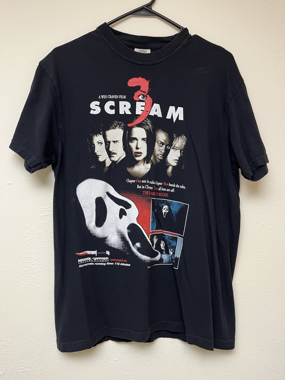 Graveyard Goods Scream 3 Graphic Print Crew Neck Short Sleeve T-Shirt M