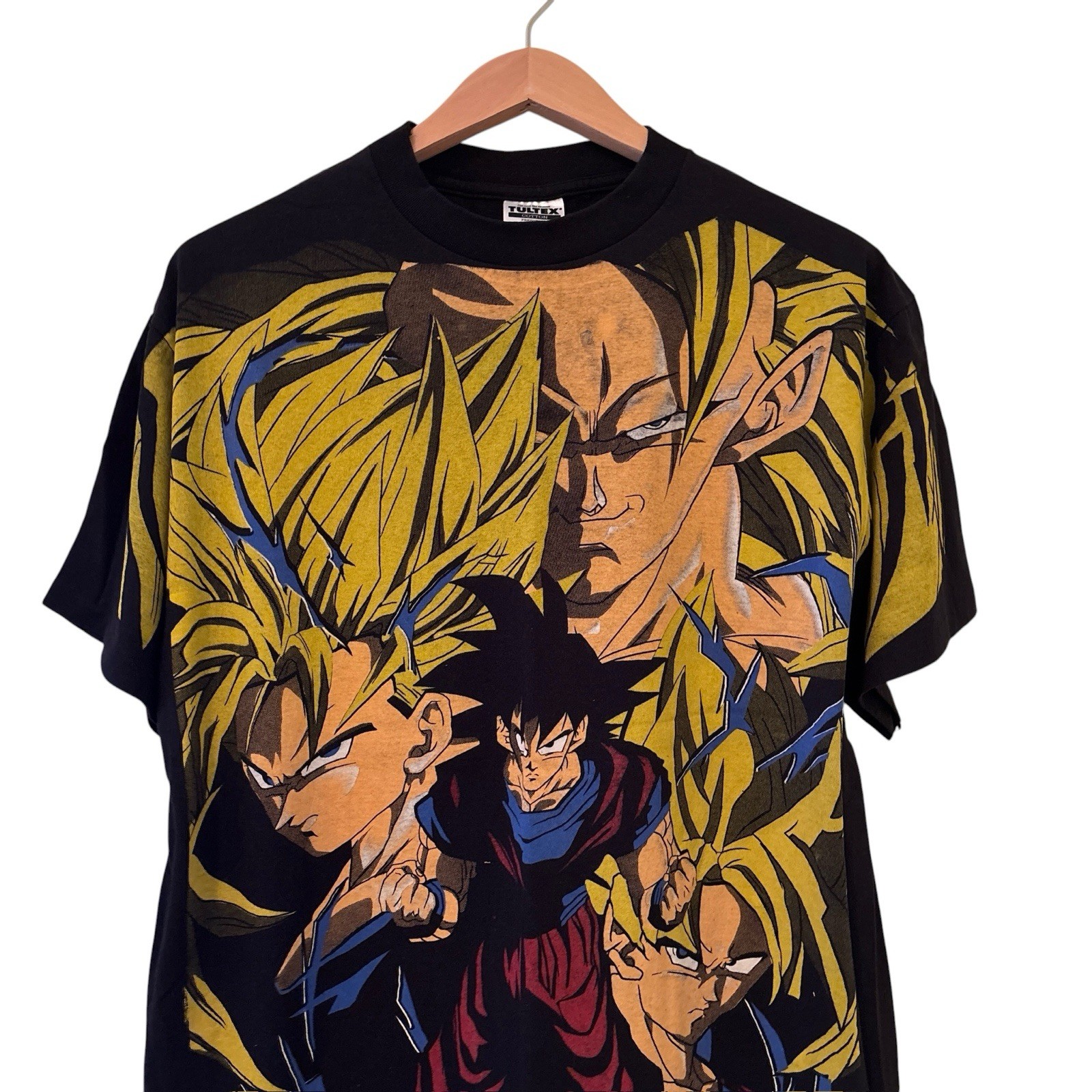 Dragon Ball Z AOP T-shirt Goku Anime Vintage Modern Reprint Single Stitch XL