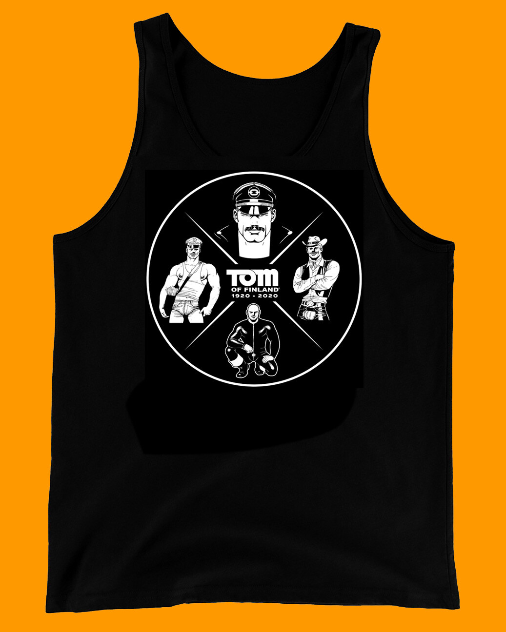 TOM OF FINLAND TANK TOP (Kake, Gay, leather pants, T shirt, print)