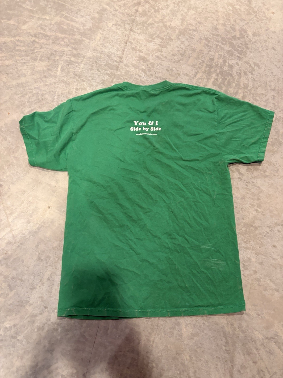 Kinfolk’n A Yonder Mountain String Band T-Shirt Green Size M Cut