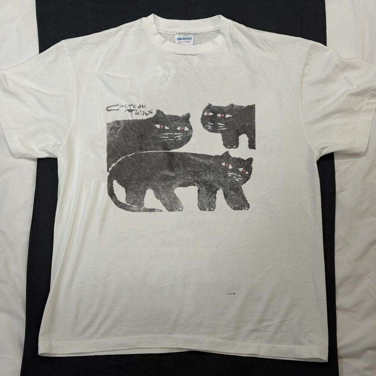 90s Cocteau Twins T-Shirt White Short Sleeve tee Rare Design