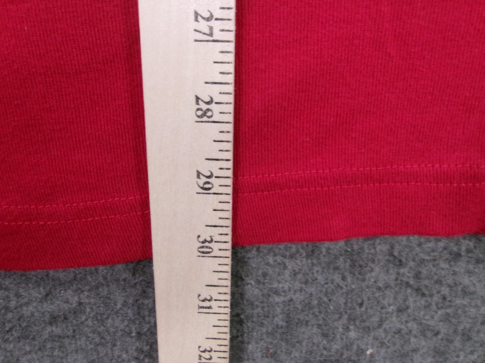 Basic Editions Shirt Men XXL Red Henley Classic Causal Outdoor Long Sleeve