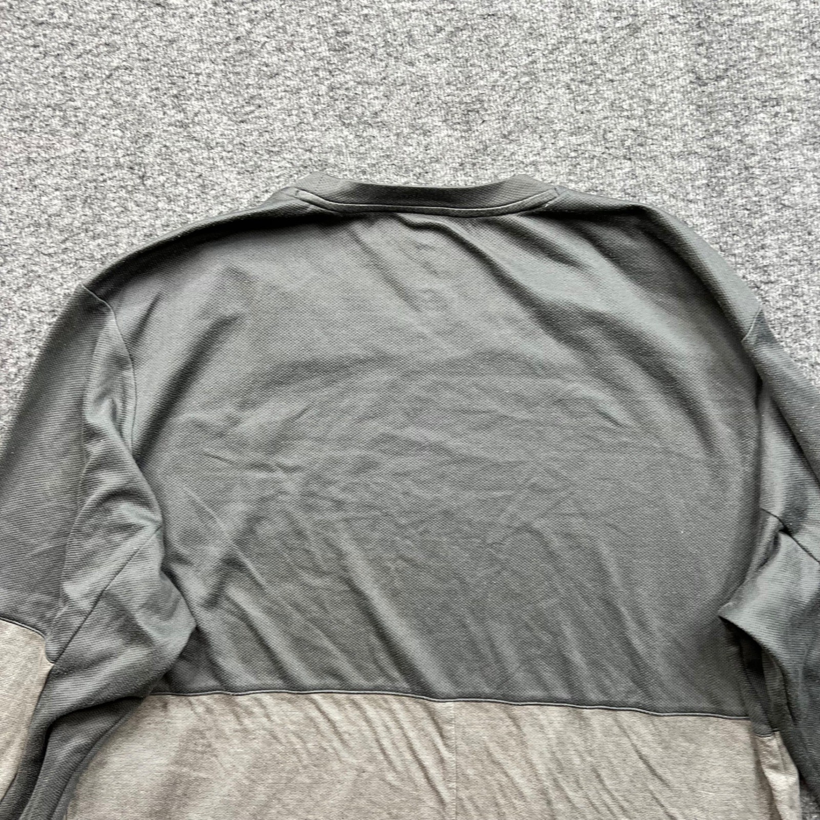 Adidas Shirt Mens Large Gray Climalite Two Tone Long Sleeve Athletic Tee L